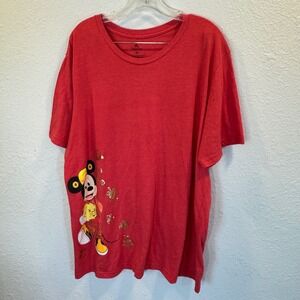 Disney Parks Mickey Mouse Lunar New Year 2019 Year of the Pig Red T-Shirt XXL